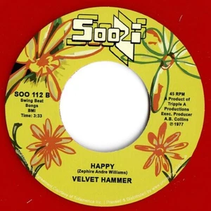 Velvet Hammer - Happy / Party Hardy - RSD  Classic Northern Soul 45 NEW - HEAR! - Picture 1 of 3