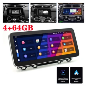 12.3" 4+64GB Android Stereo Radio GPS Nav Head Unit WIFI For Honda CRV 2017-2022 - Foto 1 di 12