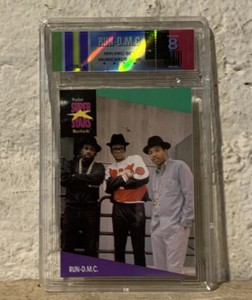 1991 Pro Set Superstars Musicards #134 Run DMC PGX 8 Graded Card