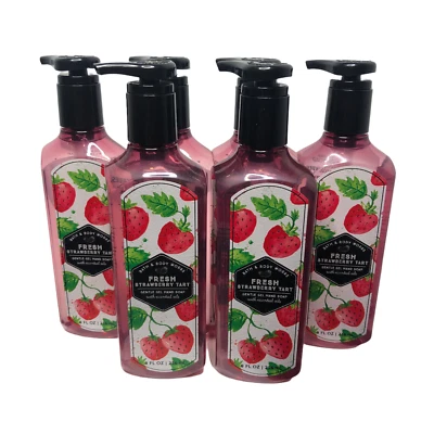 Set of 6 x Bath & Body Works B&BW Gentle Gel Hand Soap FRESH STRAWBERRY TART - Image 1 of 2