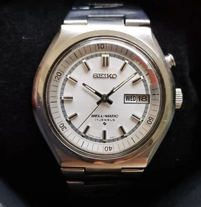 Seiko Bell Matic Svegliarino Orologio Automatico 5N1401 Steel Case 39mm Anni 70 - Foto 1 di 9