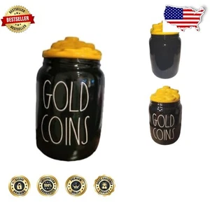 Charming Gold Coins Canister for St. Patrick's Day - Unique & Practical Storage - Picture 1 of 4