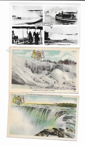 Vintage farbige und s/w Niagarafälle Postkarten (Lot von 3) - nicht verschickt geteilte Rückseite - Bild 1 von 2