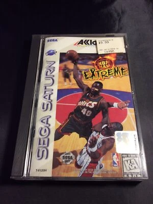 NBA Jam Extreme (Sega Saturn, 1996) Complete CIB w/ Manual - Image 1 of 4