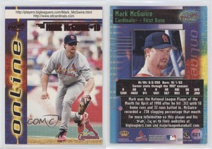 1998 Pacific Online Red Mark McGwire (Fielding) #621.1