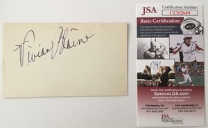Vivian Blaine Signed Autographed 3x5 Card JSA Certified Guys and Dolls