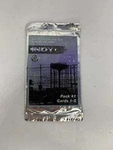 INDY STOCK CAR TIRE TEST - PACK #1 CARDS 1-5 UNOPENED Pack - Imagen 1 de 2