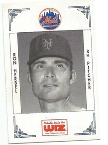 New York Mets RON HERBEL 1991 Wiz  - Picture 1 of 1