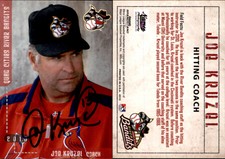 Joe Kruzel Signed 2010 Grandstand Quad Cities River Bandits #NNO Card Auto
