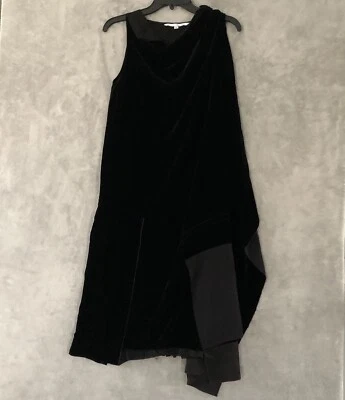 Vestido midi Diane Von Furstenberg negro en capas sin mangas talla 2 para mujer Foto 1 de 4