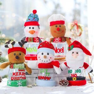 Decoration Cookies Storage Bottle Candy Box Xmas Ornament Christmas Candy Jar