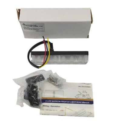 Brooking Industries ES6-A/B Bajo Perfil 6 LED Multi Montaje Faro Ámbar Azul  Foto 1 de 4