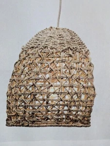 POTTERY BARN Affodil Woven Pendant-OPEN BOX - Picture 1 of 10