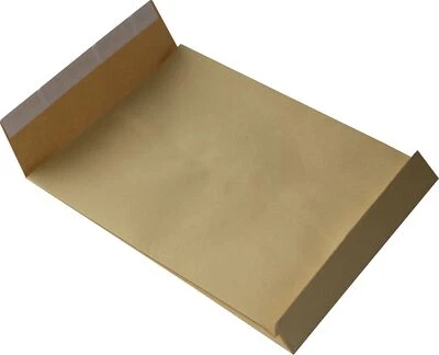 10 St. DIN B4 Faltentaschen braun Reißfest Fadenverstärkt 130 gr. 40 mm Falte - Bild 1 von 2