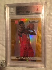 Nerlens Noel 2013-14 Panini Prizm Gold Refractor /10 Rookie card RC #285 BGS 9