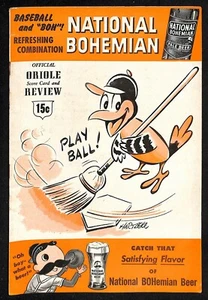 1955 Kansas City A's @ Baltimore Orioles Programm Ex 78356b6 - Bild 1 von 2