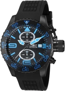 Invicta Men's Corduba Quartz Chronograph Poly Strap Watch W/ 3 Slot Impact Case - Picture 1 of 12