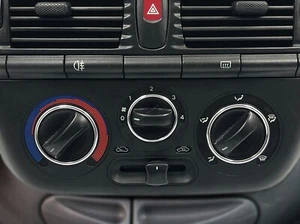 For Fiat Bravo 95-01 Polished aluminum dashboard rings for heater controls 3pcs - Picture 1 of 7