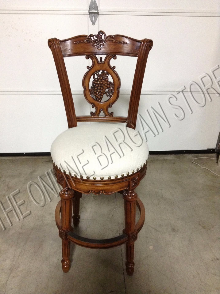 Провансальские тканевые барные табуреты стулья 26 дюймов стойка из винограда передняя дверь - Изображение 1 из 2