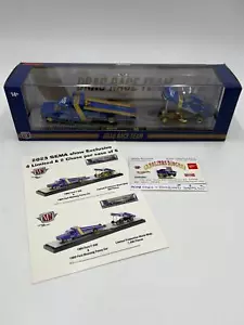 M2 Machines SEMA 2023 CHASE 1/600 Drag Race 1969 Ford F-350 e 1969 Mustang FS01 - Foto 1 di 11