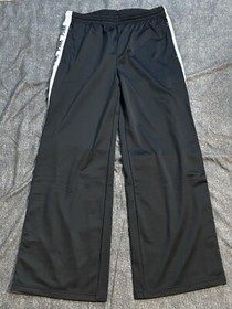 Victoria's Secret Pink Track Pants Black Striped Large New NWT Read Description