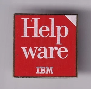 RARE PINS PIN'S .. INFORMATIQUE PC ORDINATEUR COMPUTER IBM FRANCE HELP WARE ~FV - Imagen 1 de 1