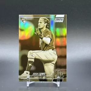 2022 Topps Stadium Club Chrome Gold coniato Josh Lowe #7 TB Rays RC SSP CASE HIT - Foto 1 di 2