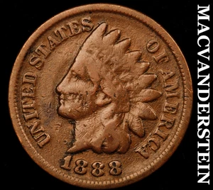 Centavo cabeza india 1888 - fecha escasa mejor sin precio base #F6086 - Imagen 1 de 2