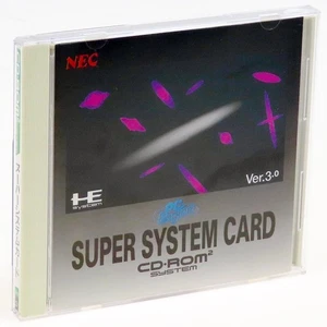 PC Engine HU-CARD Super System Card Ver.3.0 Japan Import NTSC-J Complete Working - Picture 1 of 2