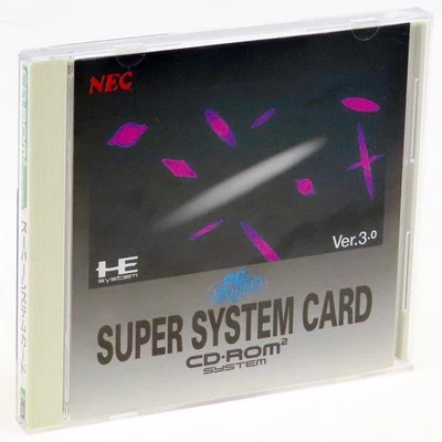 PC Engine HU-CARD Super System Card Ver.3.0 Japan Import NTSC-J Complete Working - Image 1 of 2