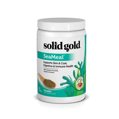 Polvo multivitamínico dorado sólido para gatos y perros - polvo de algas, omega 3 y vitaminas para Foto 1 de 4