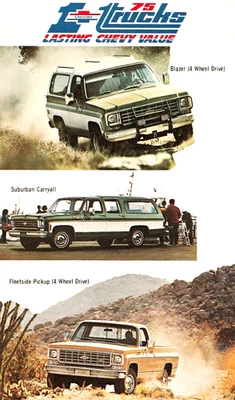 1975 Howard Chevrolet of Owasso, Oklahoma 1975 Chevy Trucks Promotional Postcard - Image 1 of 2