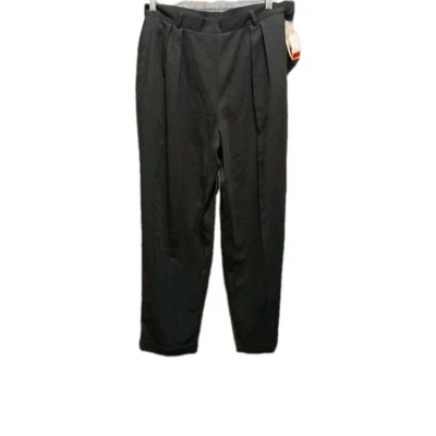  NWT Vintage David N Petites High Rise Black Lined Pants - Size 16 - Image 1 of 4