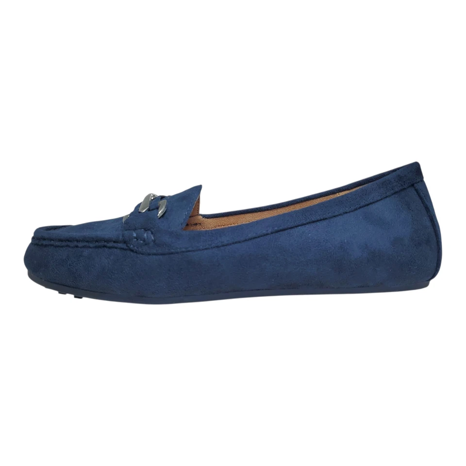 Mocasín de conducción diurna Aerosoles para mujer azul marino imitación gamuza zapato cómodo 7,5 EE. UU. Foto 1 de 4