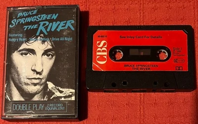 BRUCE SPRINGSTEEN - UK CASSETTE TAPE - THE RIVER - PAPER LABELS - Image 1 of 4