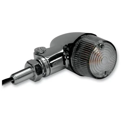 K&S Technologies Chrome Aluminum Marker Lights - Round #2 with Clear Lens - Image 1 of 4