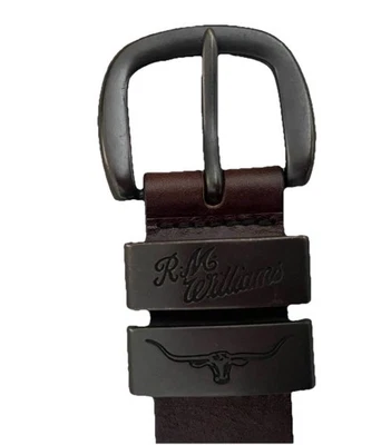 RM Williams Drover Belt Brown 100% Australian Leather 34 Inch - image 1 of 4