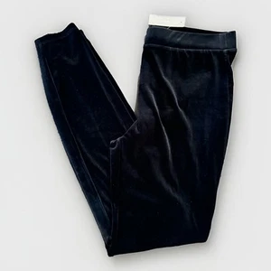 J. Crew Velvet Velour Leggings Medium Black Slim Skinny Brand New K3653 - Picture 1 of 16