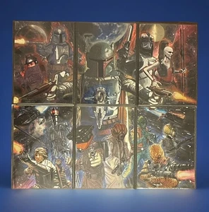 2011 Star Wars Galaxy Series 6 Etched Foil Puzzle Chase Card Set 1-6 Topps - Picture 1 of 9