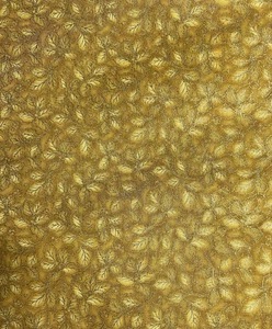 Telas de alta moda de 1 yarda 8 "Telas metálicas de hojas doradas de Navidad HF-CM1234 44" - Imagen 1 de 10