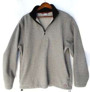 Old Navy Classics 1/4 Zip Pullover Heather Gray Black Vintage Men's Size Large - Picture 1 of 10
