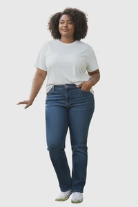 Wrangler Women's Q-Baby Mid Rise Boot Cut Ultimate Riding Jeans, 19/20, 34" - Picture 1 of 5