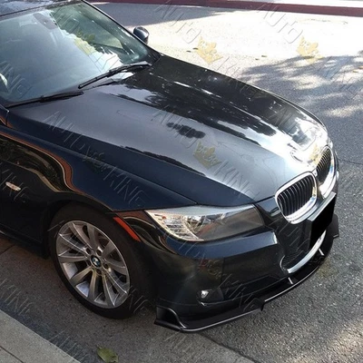KIT DE CARROCERÍA PARACHOQUES DELANTERO LIP para BMW 328i 335i E90 2009-2011 pintado negro Foto 1 de 4