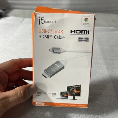 ✅ J5 Create USB-C to 4K  HDMI cable, 6ft   - Image 1 of 4