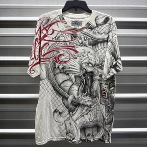 Throwdown MMA Elite Mens Size Large Worldwide Domination Y2K Affliction NWT - Picture 1 of 2