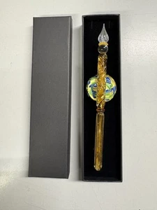 WANCHER Kunisaki - Glas Dip Stift und Stift Kissen Set - Herbst Ginkgo Orange Gold - Bild 1 von 11