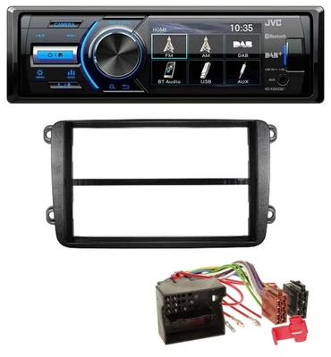 JVC Bluetooth MP3 USB DAB Autoradio für VW Golf V VI Touran Passat 3C Caddy EOS - Bild 1 von 4