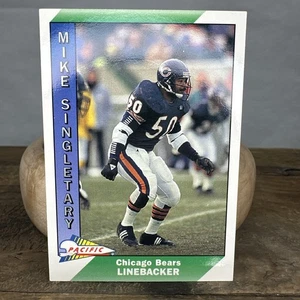 Mike Singletary 1991 Pacific Football #53 NFL Chicago Bears Linebacker - Imagen 1 de 2