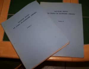 LECTURE NOTES ON TYPES OF ECONOMIC THEORY - Volumes I & II - W.C. Mitchell -VGUC - Imagen 1 de 6