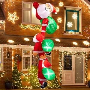 Super Big Christmas Inflatable,Inflatable Santa Claus Outdoor Indoor,8 FT Chr... - Bild 1 von 8